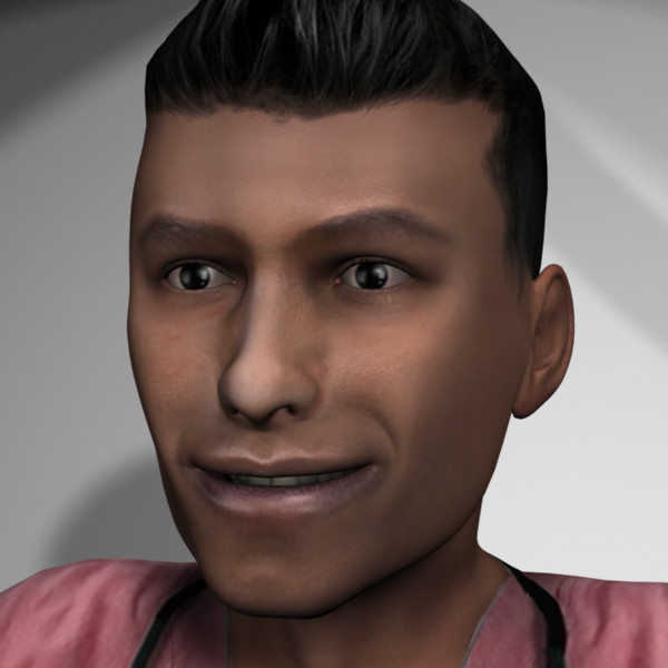 3d male characters model - Medical Personnel Collection Rigged - Men #1 by MasonMotion